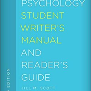 The Psychology Student Writer's Manual and Reader's Guide 3e