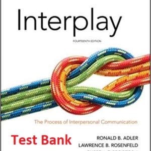Interplay-The-Process-of-Interpersonal-Communication-14e testbank
